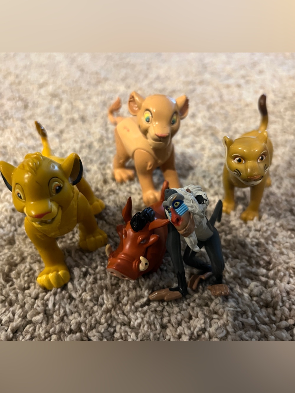 Disney The Lion King Mini Figure Set - Yellow, Tan, Brown, Black
